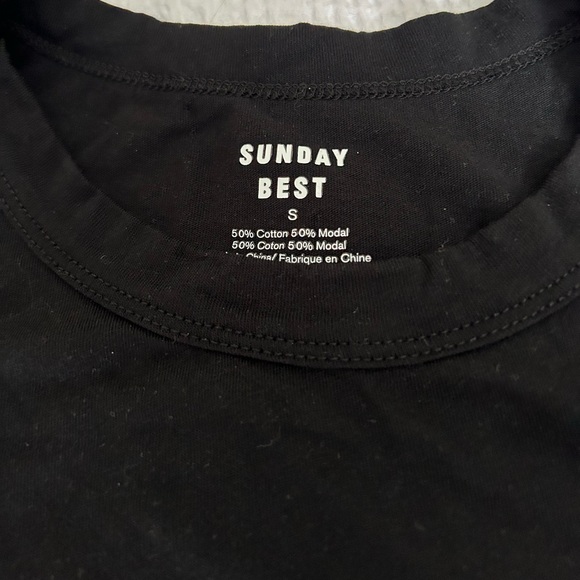 *SALE* aritzia black french fry t-shirt - Picture 3 of 5